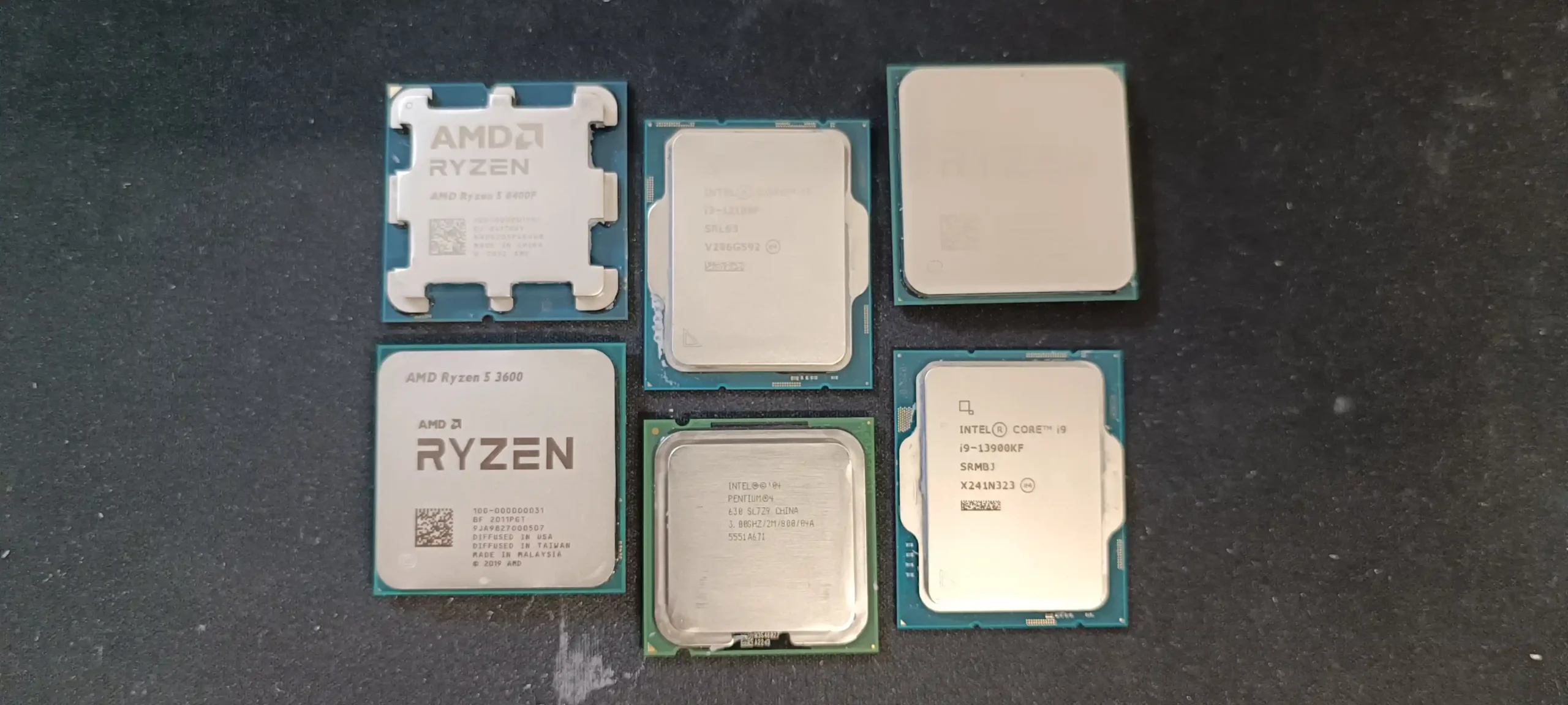 Forskellige AMD og Intel CPUer